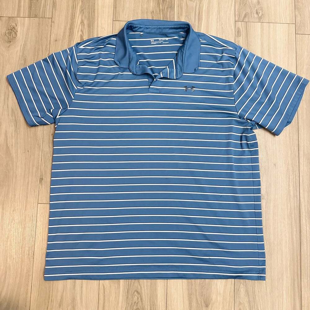Under Armour Heatgear Polo Size 2XL Blue